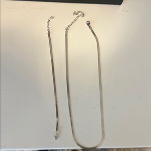 Snake Silver Necklace and Bracelet Set